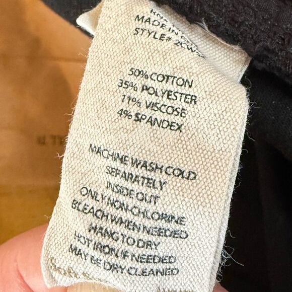 Soft Surroundings Skinny Black Jeans, size 6 - Picture 4 of 4